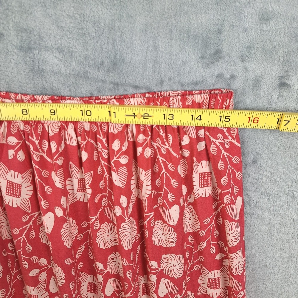 Womens Skirt Large Floral Maxi Tiered Boho Coastal Festival Cottagecore Prairie - Picture 4 of 8